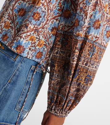 Bedruckte Bluse Silva aus einem Baumwollgemisch | Ulla Johnson