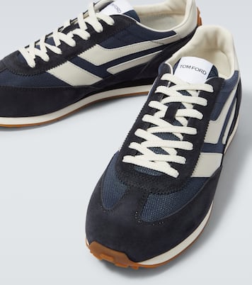 Sneakers Mick mit Veloursleder | Tom Ford