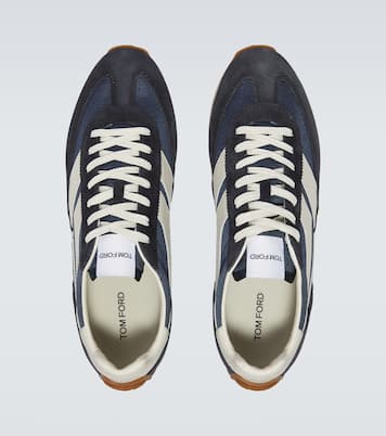 Sneakers Mick mit Veloursleder | Tom Ford