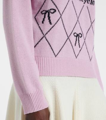 Pull en laine mélangée à logo | Ganni