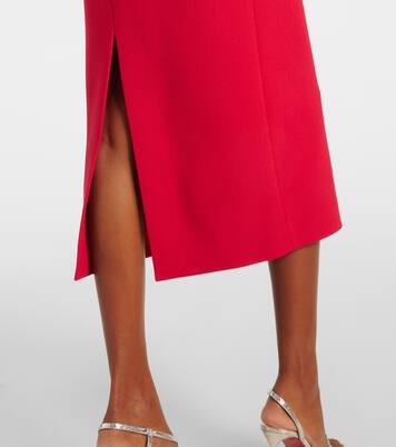 Robe midi bustier Akari en crêpe à ornements | Rebecca Vallance