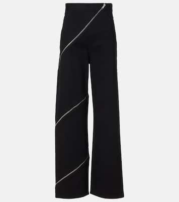 Pantaloni a gamba larga Spiral in cotone | Alaïa