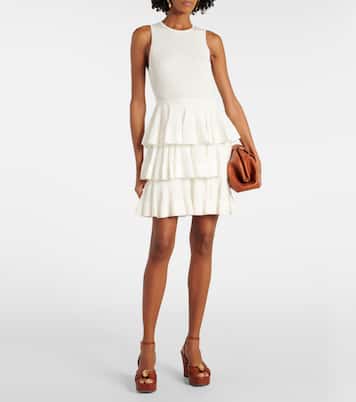 Crush Ruffled tiered knitted minidress | Zimmermann