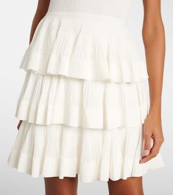 Crush Ruffled tiered knitted minidress | Zimmermann