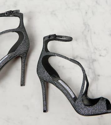 Sandalen Azia 95 mit Glitter | Jimmy Choo