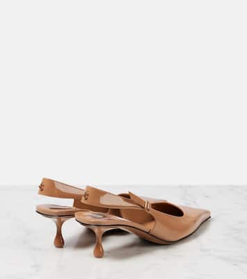 Amel 50 patent leather slingback pumps | Jimmy Choo
