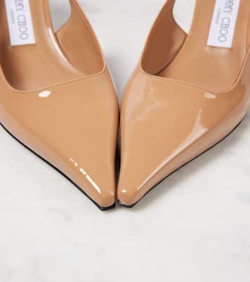 Amel 50 patent leather slingback pumps | Jimmy Choo