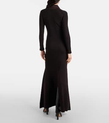 Robe à col roulé en laine mélangée | Tom Ford