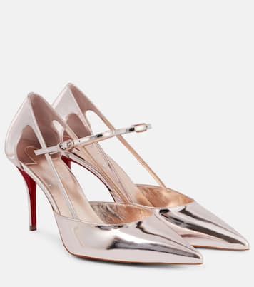 Mary-Jane-Pumps Miss Z Strap 80 aus Leder | Christian Louboutin