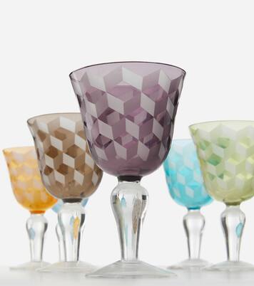 Set Blocks aus sechs Weingläsern | Polspotten