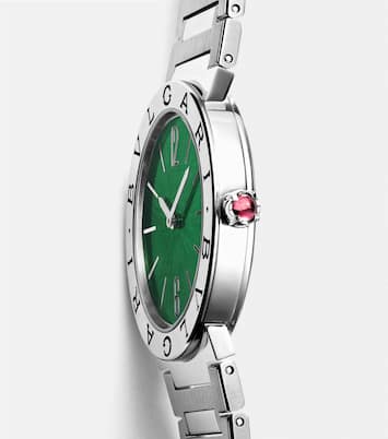 Orologio Bvlgari Bvlgari Lady 33mm in acciaio inossidabile con rubellite | Bvlgari