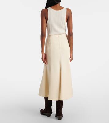 Selma flared silk midi skirt | Gabriela Hearst