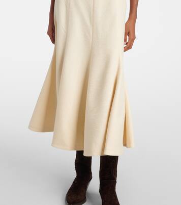 Selma flared silk midi skirt | Gabriela Hearst