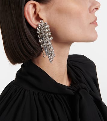 Crystal Bow drop earrings | Givenchy