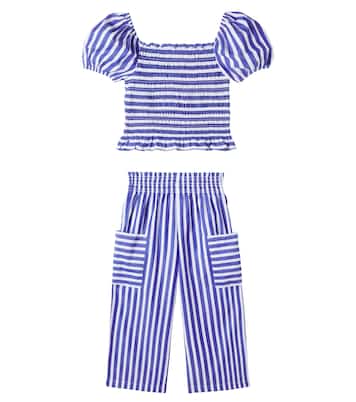 Top e pantaloni in cotone a righe | Polo Ralph Lauren Kids