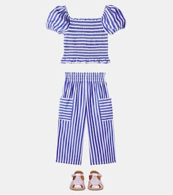 Top e pantaloni in cotone a righe | Polo Ralph Lauren Kids