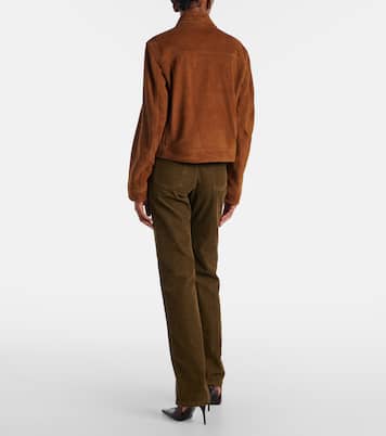 Bomberjacke Vanves aus Veloursleder | Nour Hammour