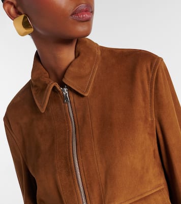 Bomberjacke Vanves aus Veloursleder | Nour Hammour