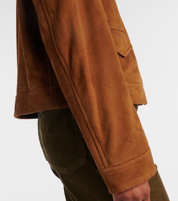 Bomberjacke Vanves aus Veloursleder | Nour Hammour