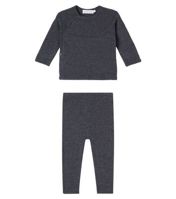 Baby Jina wool and cotton sweater and pants set | Bonpoint