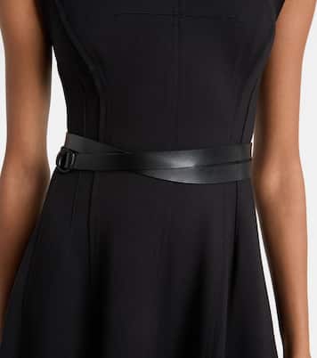 Abito midi in misto cotone con cintura | Norma Kamali