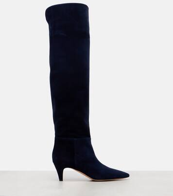 Pointy 55 suede knee-high boots | Gianvito Rossi