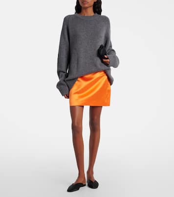 Minirock aus Seidensatin | Lisa Yang