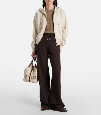 Viera cotton, silk, and cashmere hoodie | Loro Piana