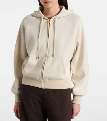 Viera cotton, silk, and cashmere hoodie | Loro Piana