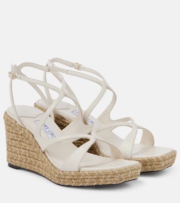 Espadrilles compensées Ayla 85 en cuir | Jimmy Choo