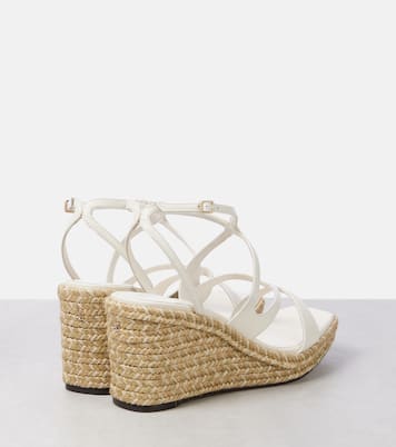 Espadrilles compensées Ayla 85 en cuir | Jimmy Choo