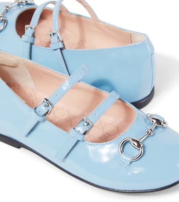 Ballerinas Horsebit aus Lackleder | Gucci Kids