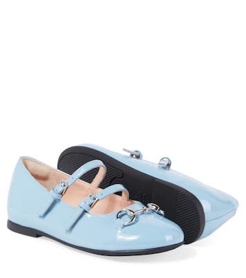 Ballerinas Horsebit aus Lackleder | Gucci Kids