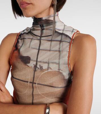 Fire tulle top | Jean Paul Gaultier