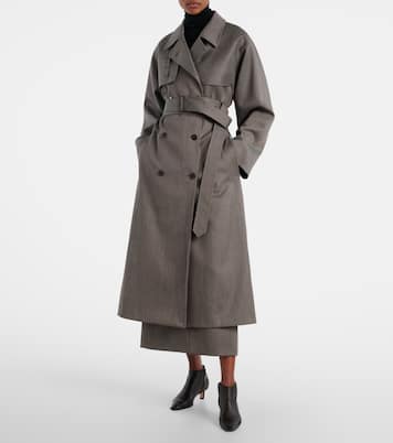 Rhydian virgin wool gabardine trench coat | The Row