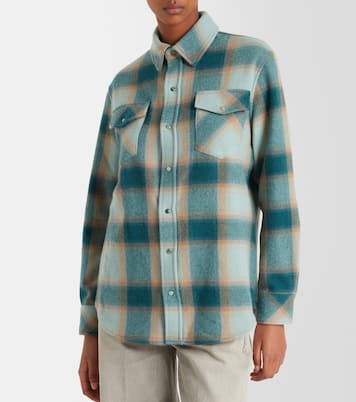 Hemdjacke aus Kaschmir mit Smaragd | God's True Cashmere