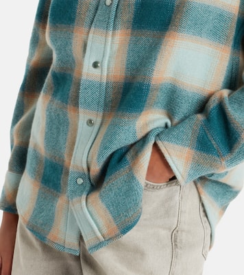 Hemdjacke aus Kaschmir mit Smaragd | God's True Cashmere