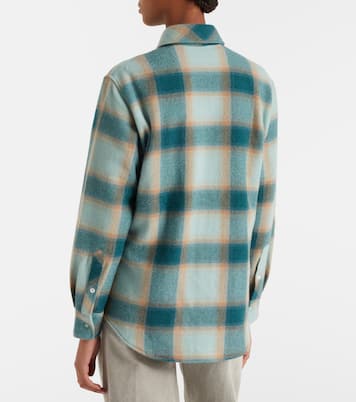 Hemdjacke aus Kaschmir mit Smaragd | God's True Cashmere