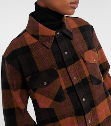 Checked cashmere shirt | God's True Cashmere