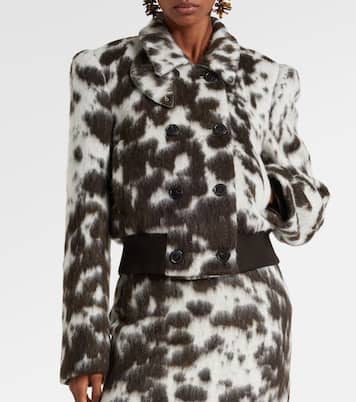 Bedruckte Jacke aus einem Wollgemisch | Dries Van Noten