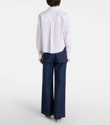 Khai cotton-blend poplin shirt | Veronica Beard