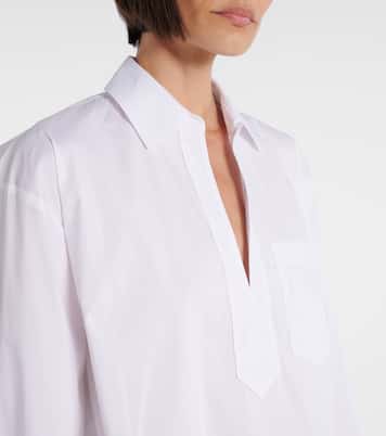 Khai cotton-blend poplin shirt | Veronica Beard