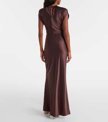 Falda larga en satén de seda | The Sei