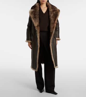 Abrigo de borrego y piel reversible | Yves Salomon