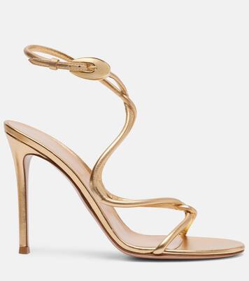 Sandalen Jungle Mamba 105 aus Metallic-Leder | Gianvito Rossi