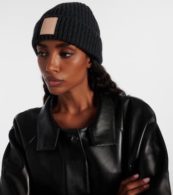 Anagram ribbed-knit cashmere beanie | Loewe