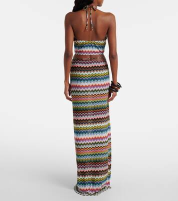 Zigzag lamé wrap skirt | Missoni