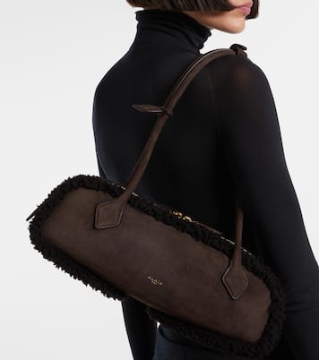 Sac Le Teckel Medium en daim | Alaïa