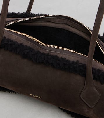 Sac Le Teckel Medium en daim | Alaïa