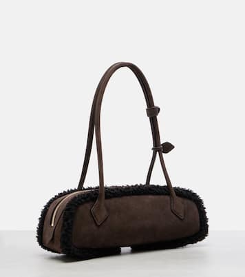 Sac Le Teckel Medium en daim | Alaïa